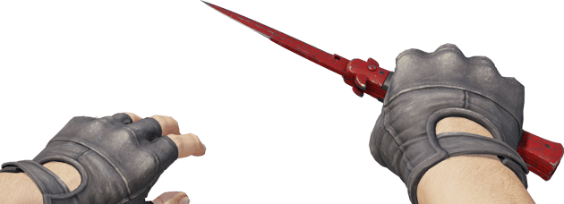 Preview image 4 of ★ Stiletto Knife | Crimson Web (Well-Worn)