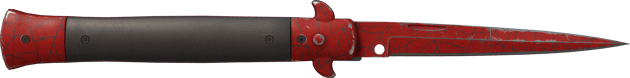 ★ Stiletto Knife | Crimson Web (Well-Worn)