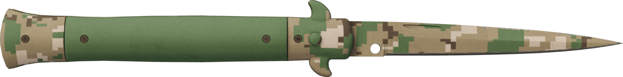 Preview image 1 of ★ 스틸레토 칼 | 숲 디지털 위장 (거의 깨끗한)