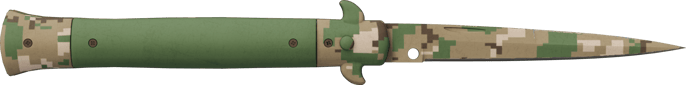 ★ 스틸레토 칼 | 숲 디지털 위장 (거의 깨끗한)