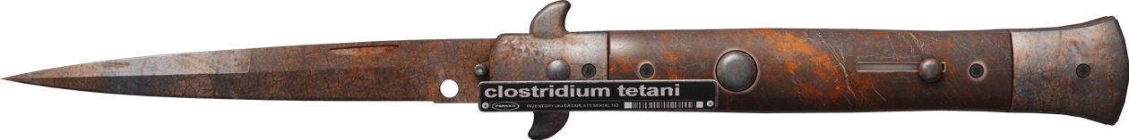 Preview image 2 of ★ Stiletto ナイフ | Rust Coat (戦いで傷ついた)