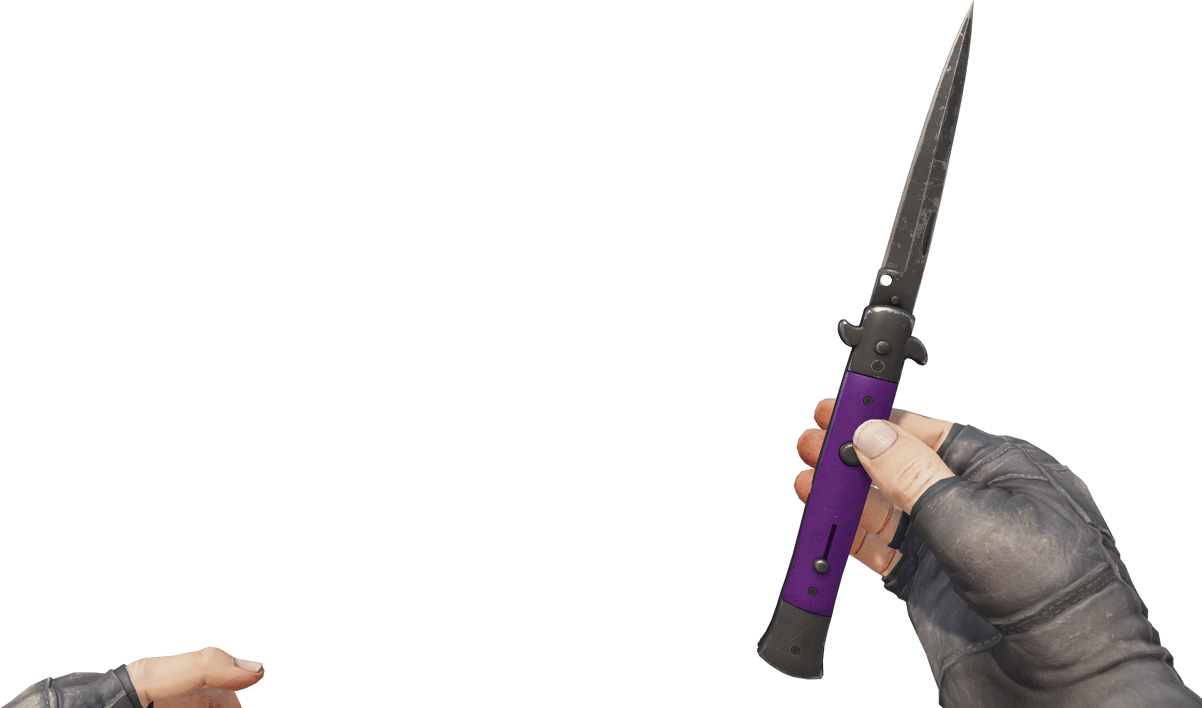 Preview image 3 of ★ Stiletto Knife | Ultraviolet (Battle-Scarred)