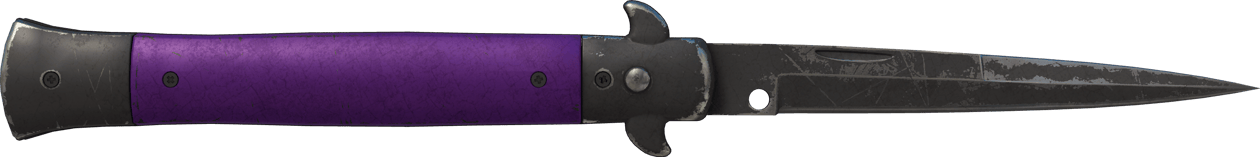 Preview image 1 of ★ Stiletto Knife | Ultraviolet (Battle-Scarred)