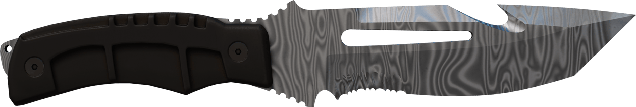 Preview image 1 of ★ Coltello da sopravvivenza | Damascus Steel (Nuovo di fabbrica)