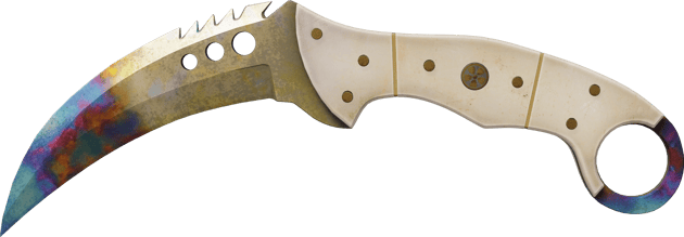 ★ Talon Knife | Stal nawęglana (po ciężkich walkach)