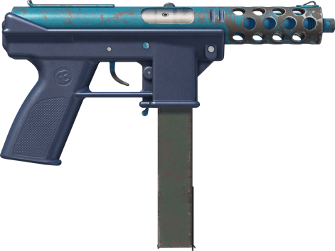 Preview image 2 of Tec-9 | Blue Blast (Battle-Scarred)