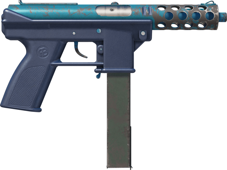 Preview image 2 of Tec-9 | Blue Blast (Battle-Scarred)