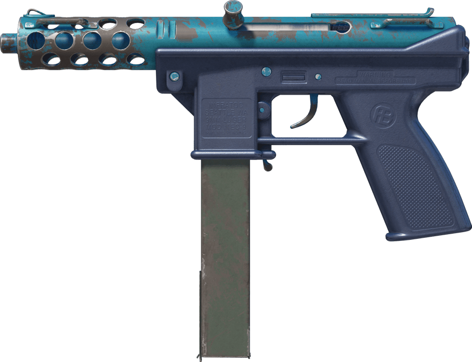 Preview image 1 of Tec-9 | Blue Blast (Battle-Scarred)