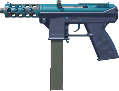 Tec-9 | Explosión azul (Algo desgastado)