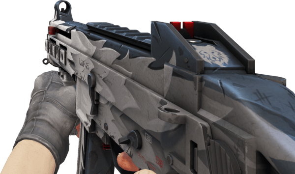 Preview image 3 of UMP-45 | Arctic Wolf (มีรอยถลอกอย่างมาก)