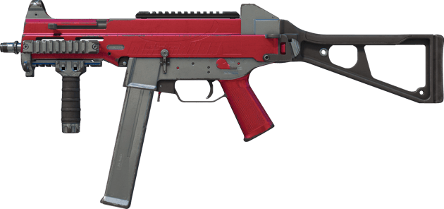 UMP-45 | 深红箔 (破损不堪)