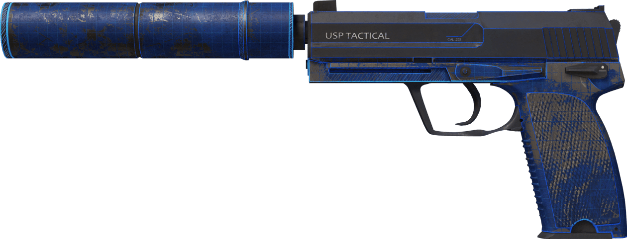 Preview image 1 of USP-S | Blueprint (ถลอกปอกเปิกจากการรบ)