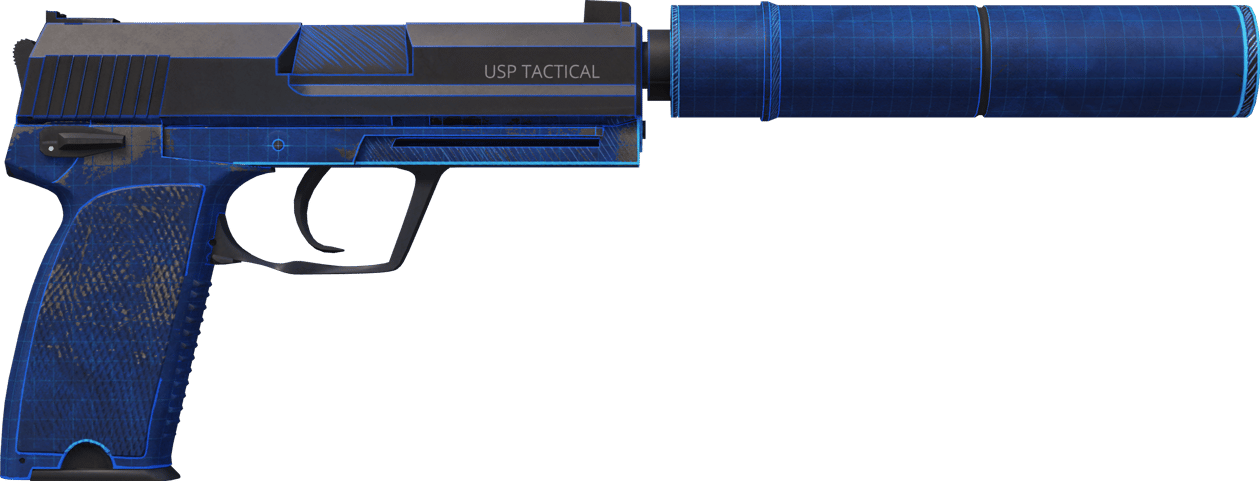 Preview image 2 of USP-S | Blueprint (มีรอยถลอกอย่างมาก)