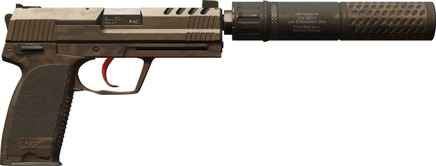 Preview image 2 of USP-S | Desert Tactical (Battle-Scarred)