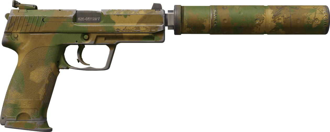 Preview image 2 of USP-S | 나뭇잎 (현장에서 쓰인)