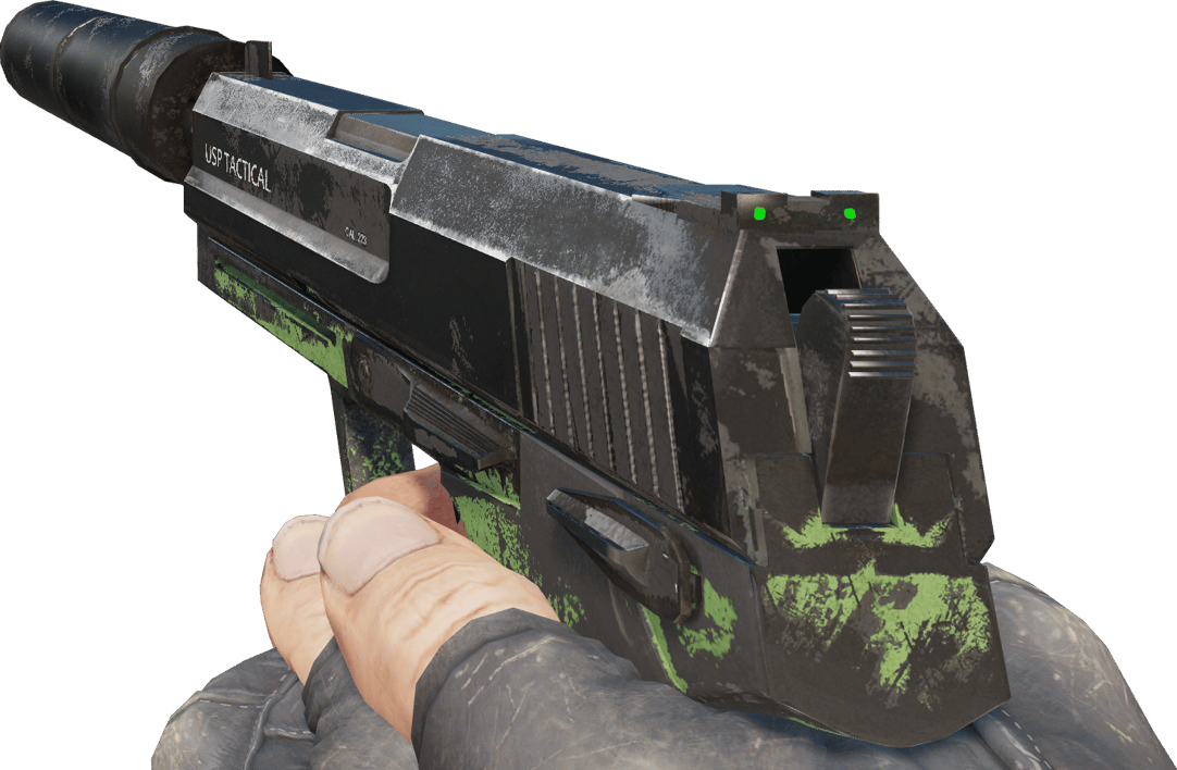 Preview image 3 of USP-S | Para Green (Battle-Scarred)