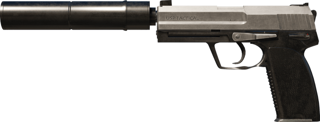 USP-S | Nierdzewny (mocne zużycie)