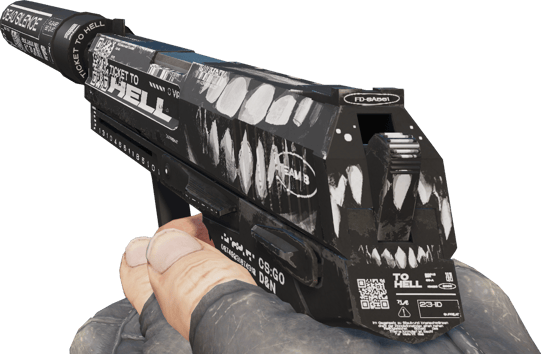 Preview image 3 of USP-S | Ticket to Hell (Field-Tested)