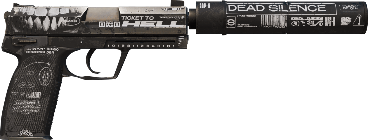 Preview image 2 of USP-S | Ticket to Hell (Well-Worn)