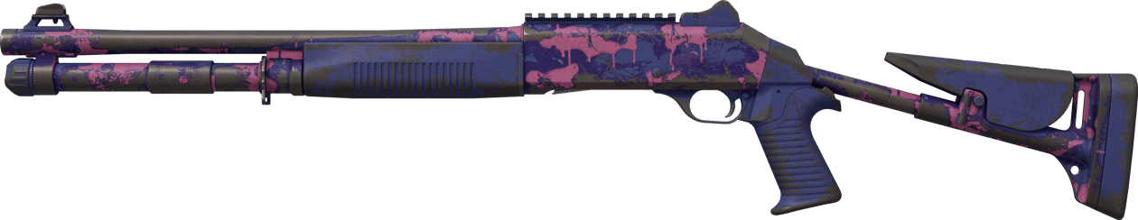 Preview image 1 of XM1014 | Camuflaje de chicle (Bastante desgastado)