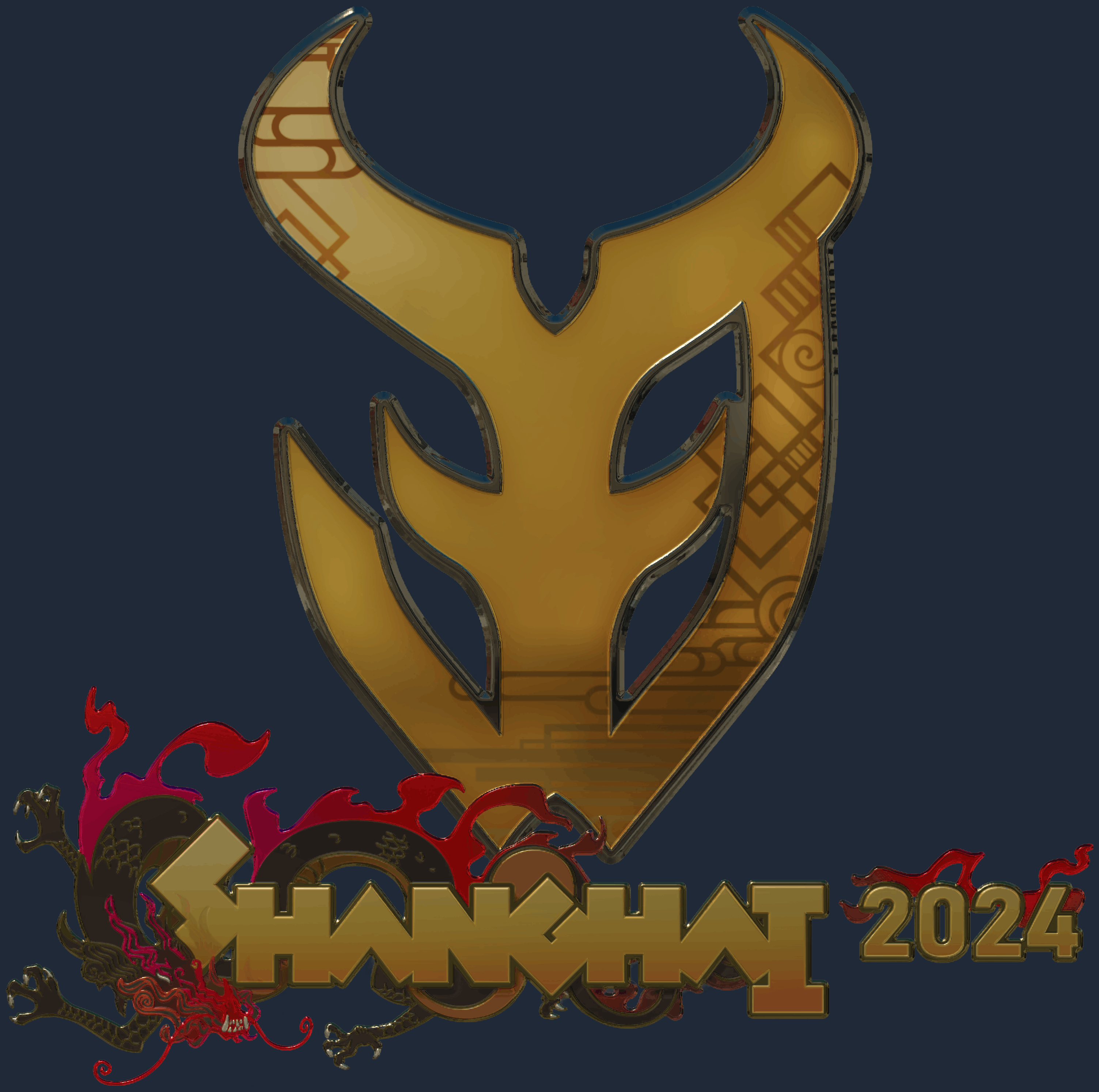 Sticker | 3DMAX (Gold) | Shanghai 2024