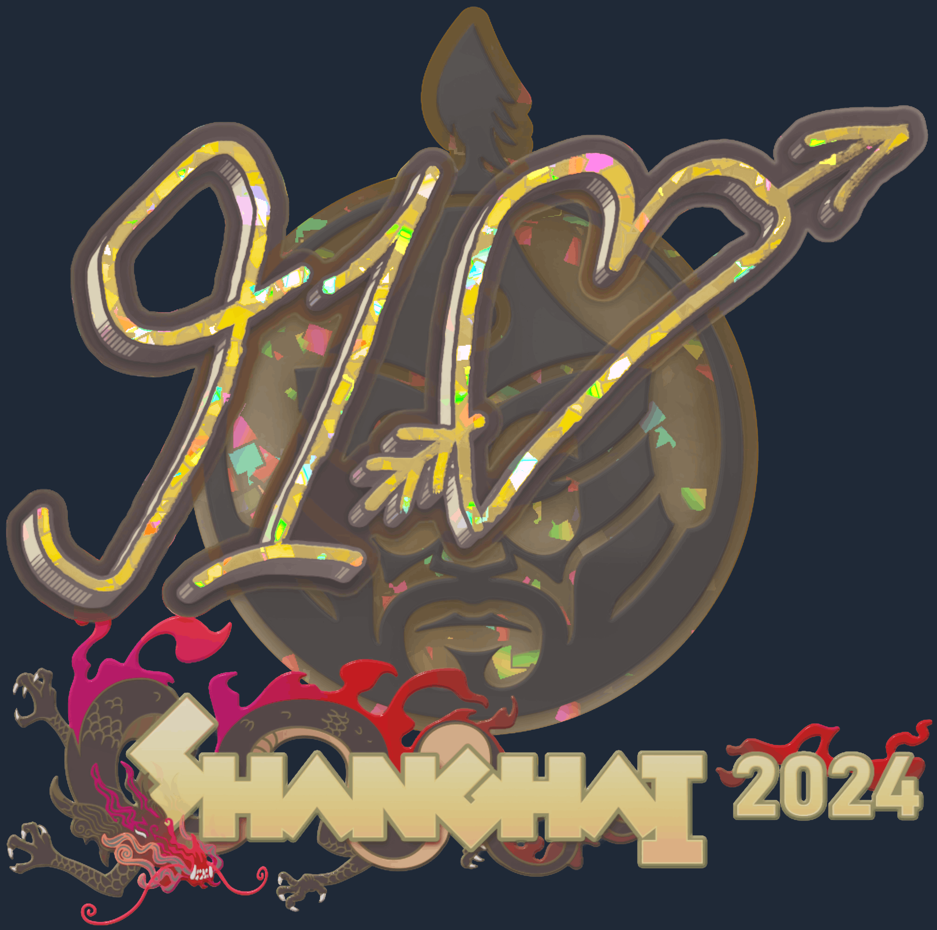 Sticker | 910 (Glitter) | Shanghai 2024