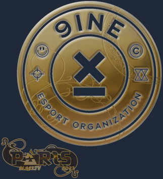 Sticker | 9INE (dorada) | París 2023