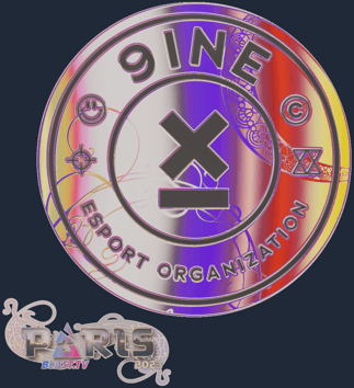 Sticker | 9INE（全息）| 2023年巴黎锦标赛