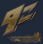 Sticker | 9z Team (Gold) | Antwerp 2022