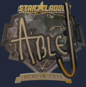 Sticker | ableJ (dorada) | Berlín 2019