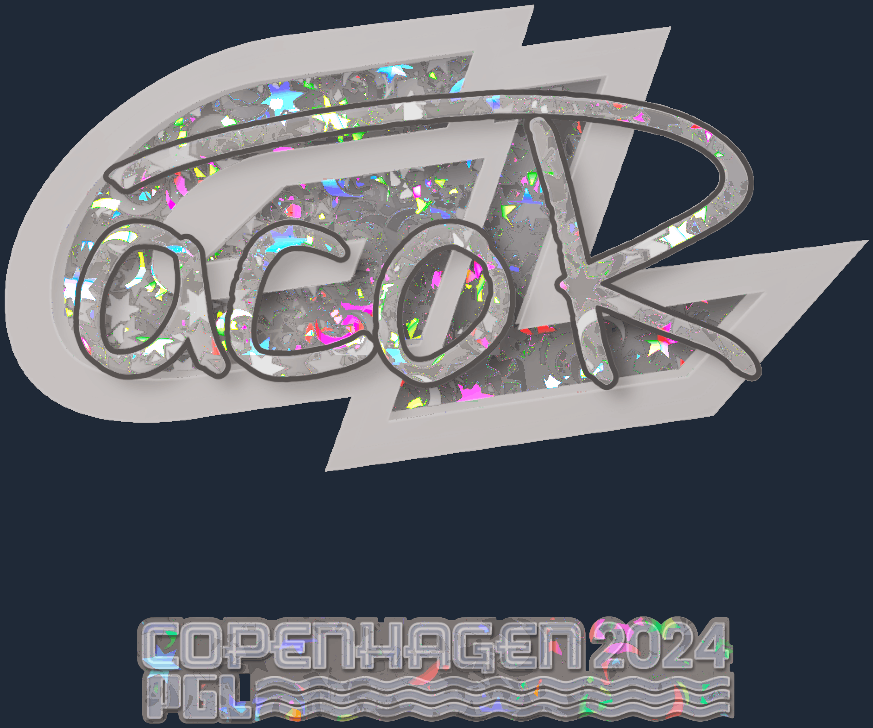 Sticker | acoR (Glitter) | Copenhagen 2024