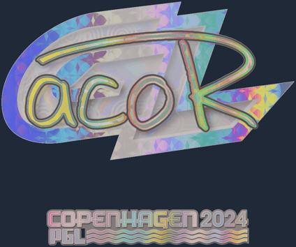 Sticker | acoR (holográfica) | Copenhague 2024