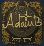 Sticker | adamb (Gold) | Austin 2025
