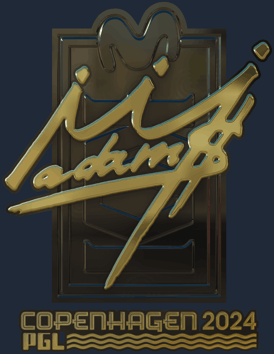 Sticker | adamS（金色）| 2024年哥本哈根锦标赛