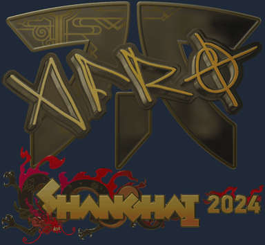 Sticker | afro (dorada) | Shanghái 2024