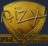 Sticker | aizy (Gold) | Krakow 2017