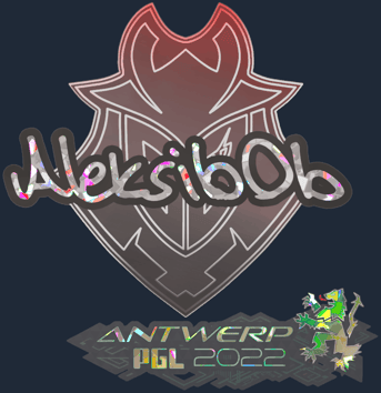 Sticker | Aleksib (purpurina) | Amberes 2022