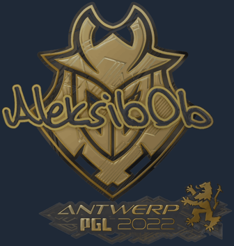 Sticker | Aleksib (dorada) | Amberes 2022