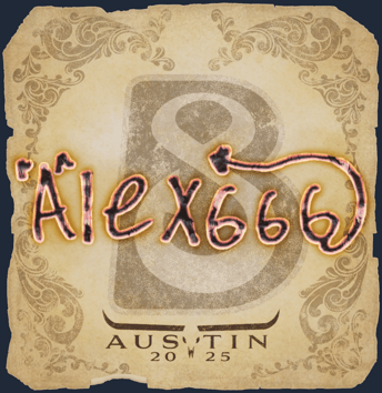Sticker | alex666 | Austin 2025
