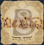 Sticker | alex666 | Austin 2025