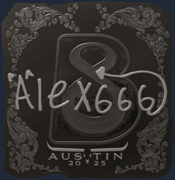 Sticker | alex666 (reflectante) | Austin 2025