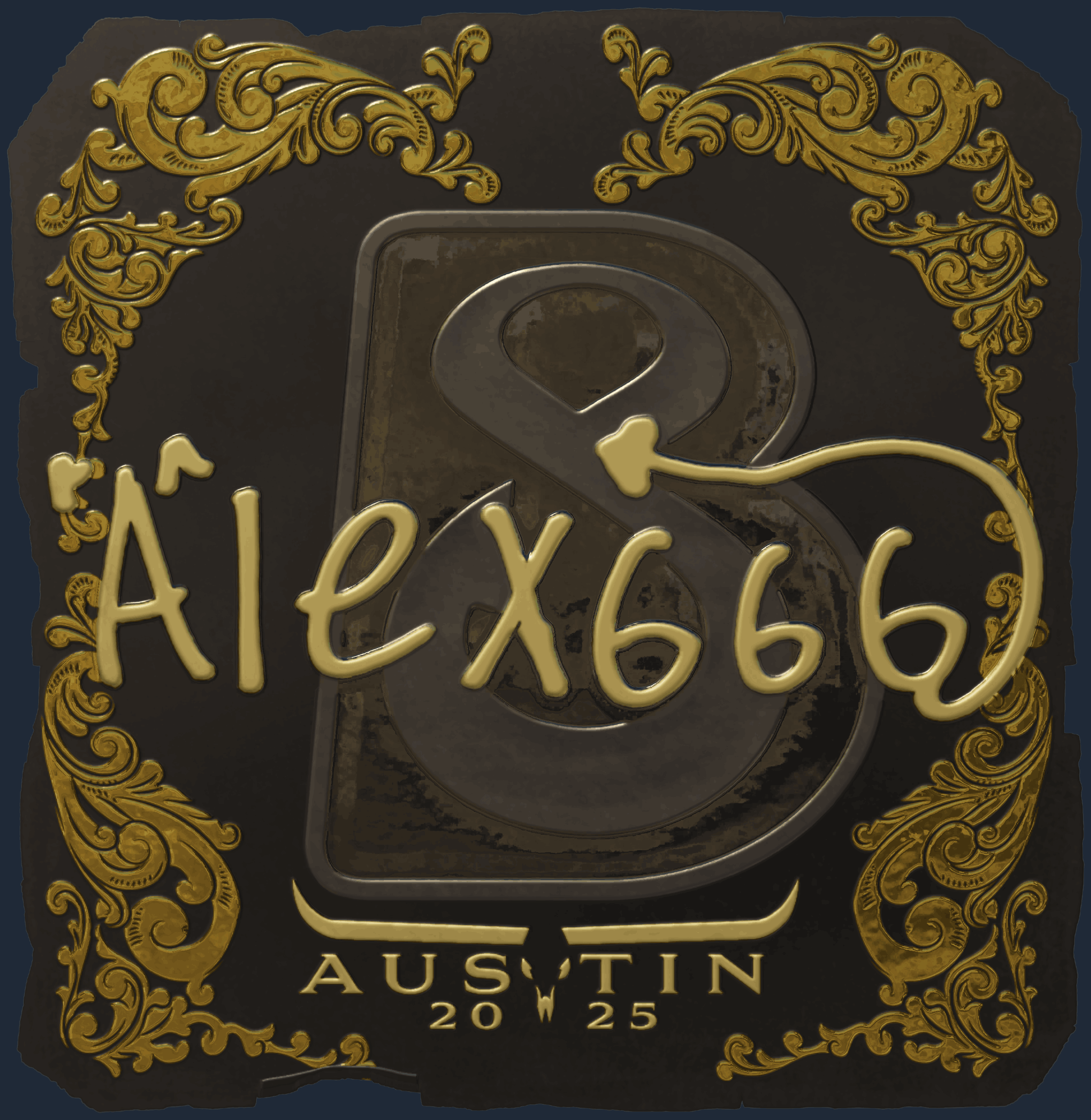 Sticker | alex666 (Gold) | Austin 2025