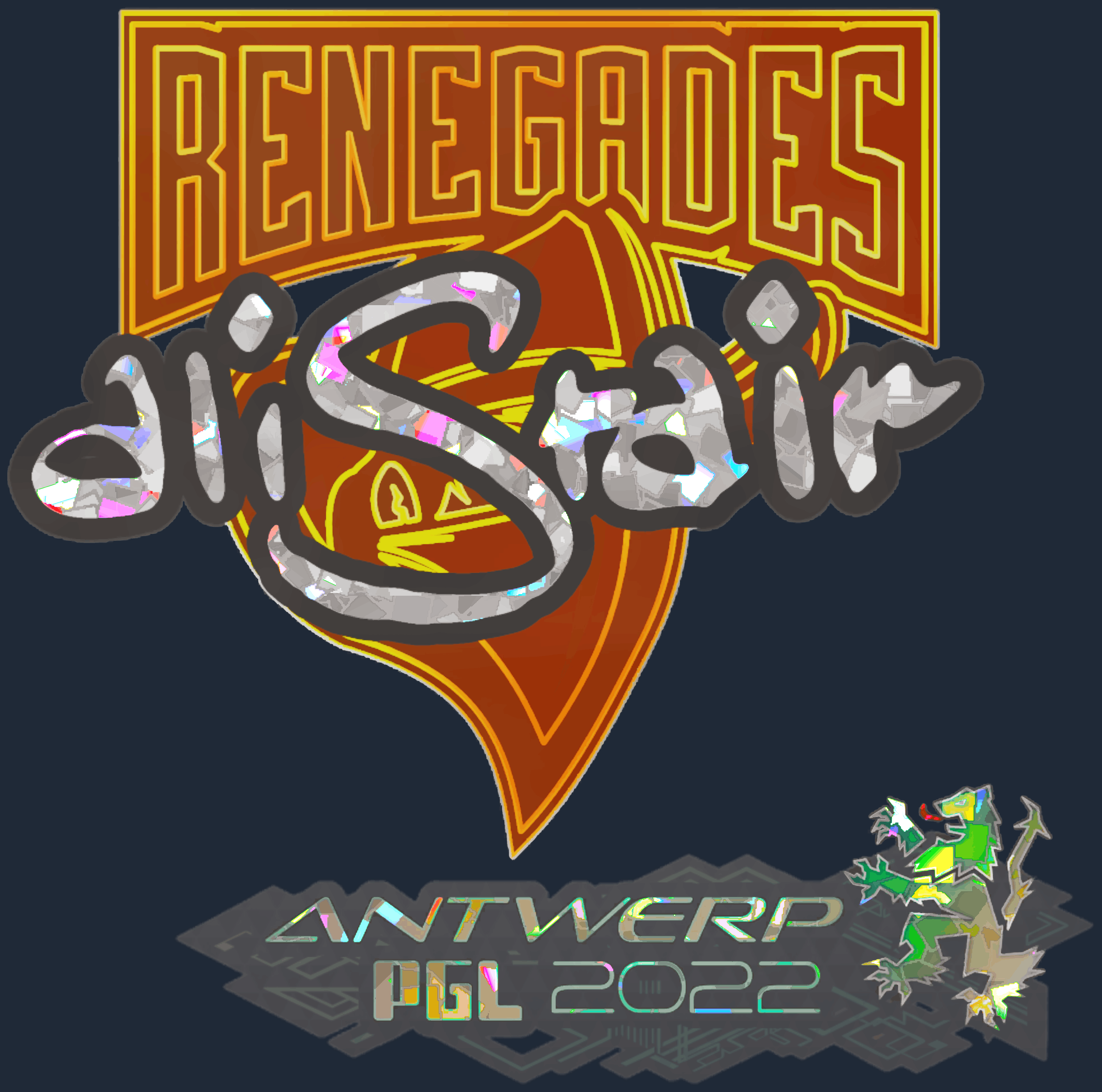 Sticker | aliStair (Glitter) | Antwerp 2022