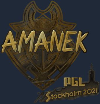 Sticker | AMANEK (dorada) | Estocolmo 2021