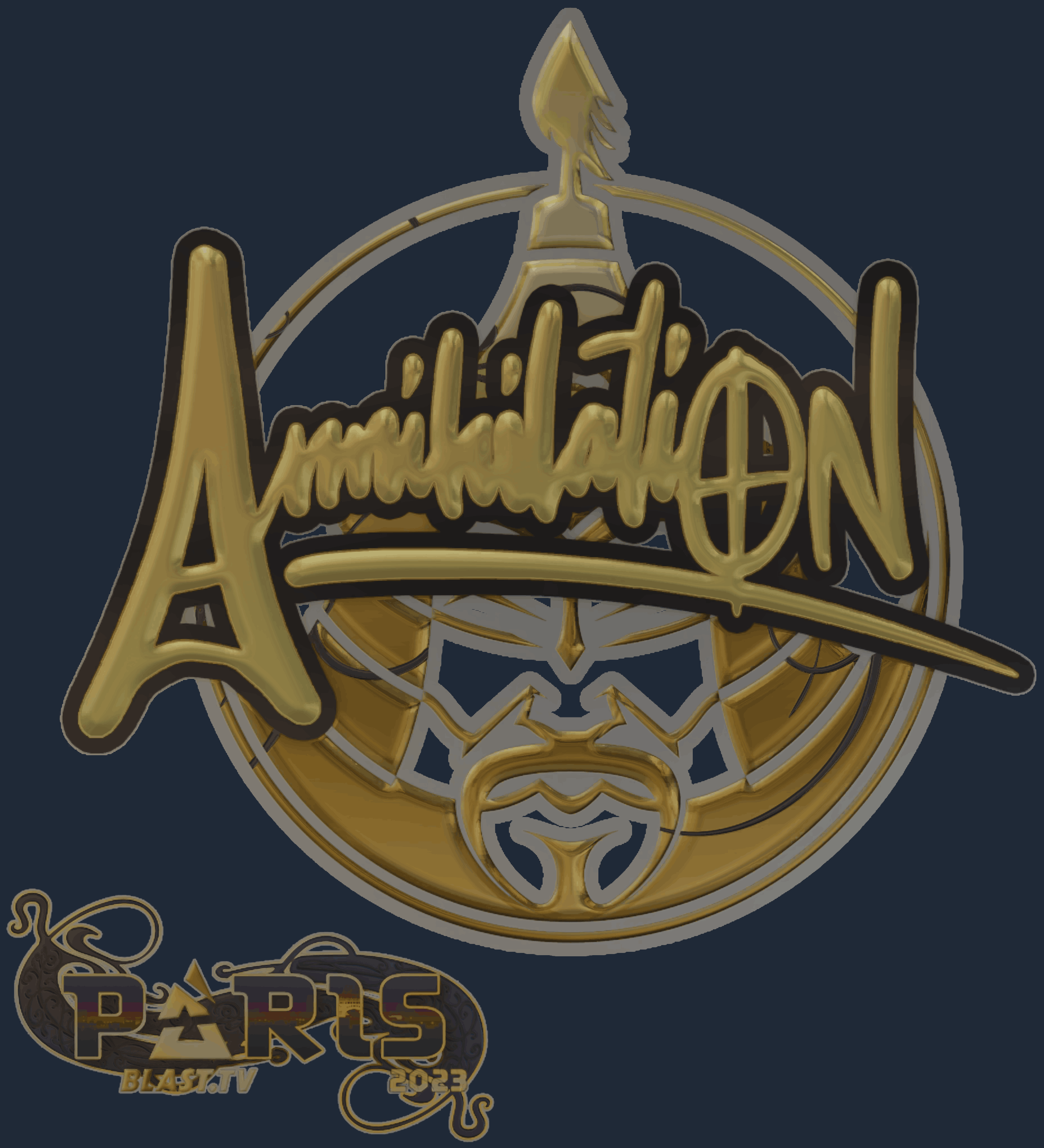 Sticker | ANNIHILATION (Gold) | Paris 2023