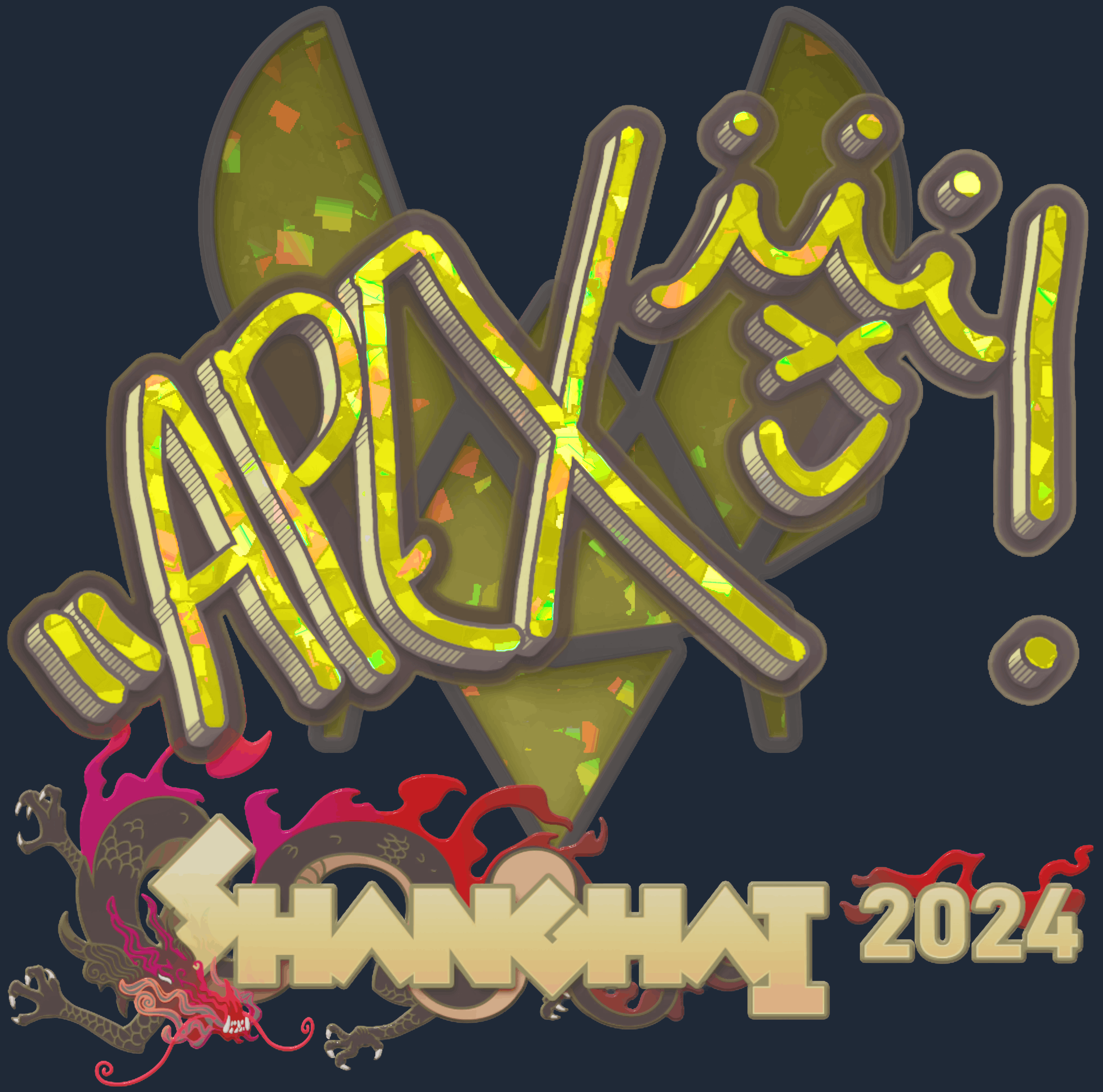 Sticker | apEX (Glitter) | Shanghai 2024