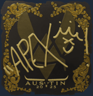 Sticker | apEX (Gold) | Austin 2025 Sticker | apEX (Gold) | Austin 2025 image