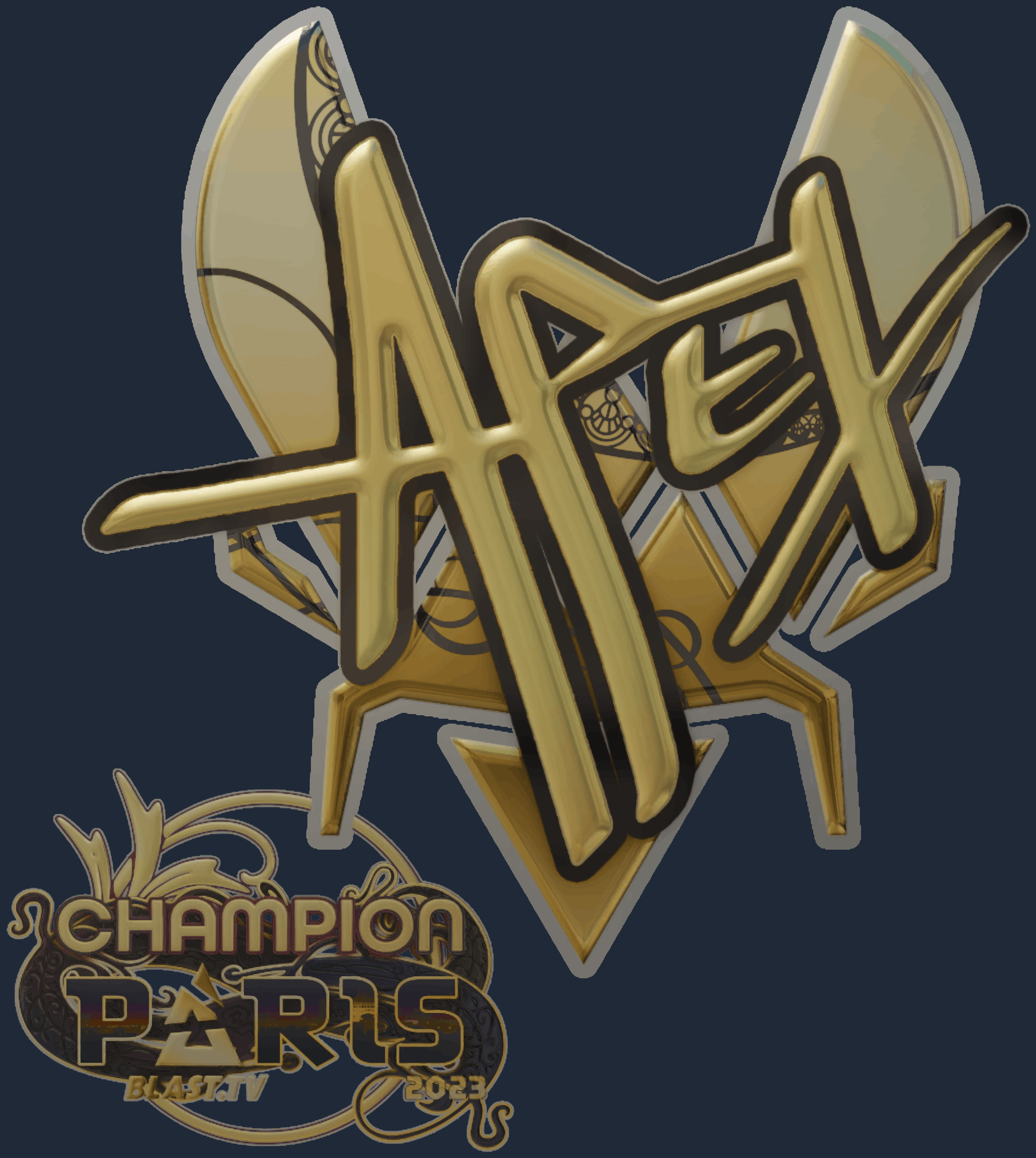 Sticker | apEX (Gold, Champion) | Paris 2023