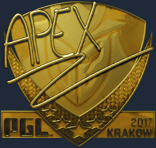 Sticker | apEX (Gold) | Krakow 2017