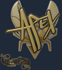 Sticker | apEX (Gold) | Paris 2023 image